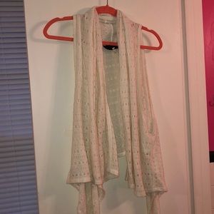 White Sleeveless Sweater